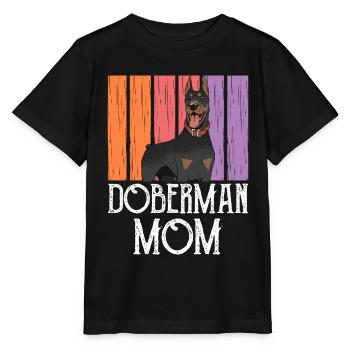 Doberman Mama Girls Dogs Dobermans Doberman - Stanley/Stella MINI CREATOR Kids’ T-Shirt - black - Front - Mikhail (115cm)