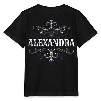 Alexandra Surname First name personalized - Stanley/Stella MINI CREATOR Kids’ T-Shirt - black - Front - Mikhail (115cm)