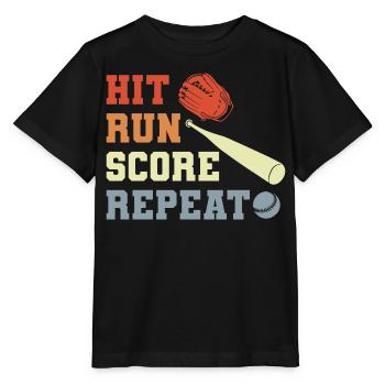 Baseball Slogan - T-shirt bio MINI CREATOR Stanley/Stella Enfant - noir - Devant - Mikhail (115cm)