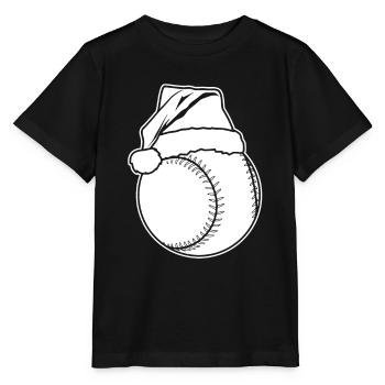 Baseball Weihnachten - Stanley/Stella Kinder T-Shirt MINI CREATOR  - Schwarz - Vorne - Mikhail (115cm)