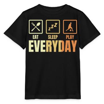 Basketballer Täglicher Zeitplan - Stanley/Stella Kinder T-Shirt MINI CREATOR  - Schwarz - Vorne - Mikhail (115cm)