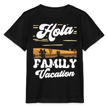 Hola Family Holiday Vacances en famille Vacances en famille - T-shirt bio MINI CREATOR Stanley/Stella Enfant - noir - Devant - Mikhail (115cm)