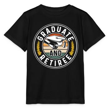 Graduates and pensioners graduated graduation ceremony - Stanley/Stella MINI CREATOR Kids’ T-Shirt - black - Front - Mikhail (115cm)