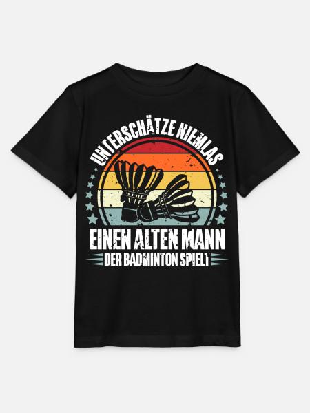Badminton - Stanley/Stella Kinder T-Shirt MINI CREATOR - Schwarz