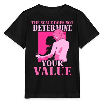La balance ne détermine pas votre valeur bodyshaming - T-shirt bio MINI CREATOR Stanley/Stella Enfant - noir - Devant - Mikhail (115cm)