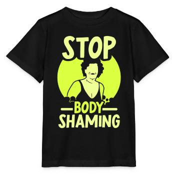 No more bodyshaming Annoying bodyshaming - Stanley/Stella MINI CREATOR Kids’ T-Shirt - black - Front - Mikhail (115cm)