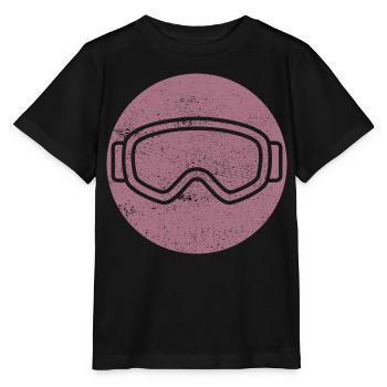 Ski - Vacances au ski et ski rétro - T-shirt bio MINI CREATOR Stanley/Stella Enfant - noir - Devant - Mikhail (115cm)