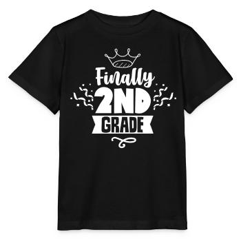 Endlich Zweite Klasse Zweitklässler Lehrer Schule - Stanley/Stella Kinder T-Shirt MINI CREATOR  - Schwarz - Vorne - Mikhail (115cm)