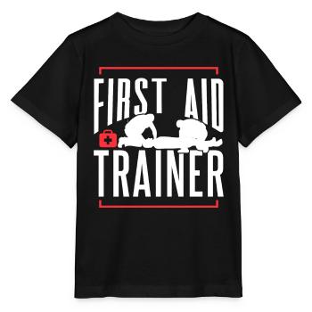 Erste Hilfe Ausbilder Kurs Sofortmaßnahmen Lehrer - Stanley/Stella Kinder T-Shirt MINI CREATOR  - Schwarz - Vorne - Mikhail (115cm)