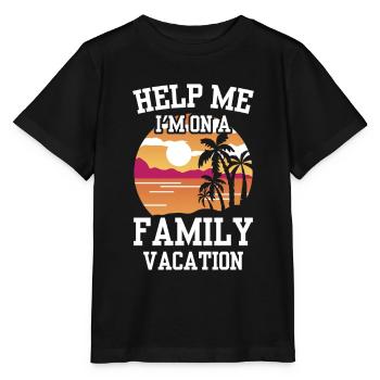 Aide Je suis en vacances en famille Vacances en famille - T-shirt bio MINI CREATOR Stanley/Stella Enfant - noir - Devant - Mikhail (115cm)