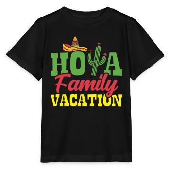 Hola Family Holiday Vacances en famille Vacances en famille - T-shirt bio MINI CREATOR Stanley/Stella Enfant - noir - Devant - Mikhail (115cm)