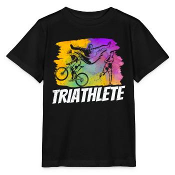 Triathlete Triathlete Triathlons Sport Triathlon - Stanley/Stella MINI CREATOR Kids’ T-Shirt - black - Front - Mikhail (115cm)