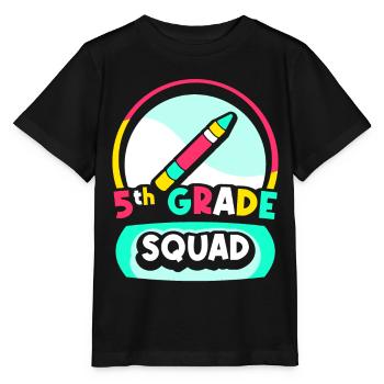 Équipe de 5e année École de cinquième année - T-shirt bio MINI CREATOR Stanley/Stella Enfant - noir - Devant - Mikhail (115cm)