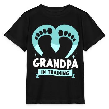 Grandpa In Education Sweet Grandparents First Time - Stanley/Stella MINI CREATOR Kids’ T-Shirt - black - Front - Mikhail (115cm)