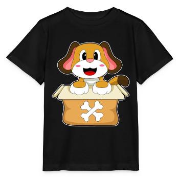Hund Karton - Stanley/Stella Kinder T-Shirt MINI CREATOR  - Schwarz - Vorne - Mikhail (115cm)