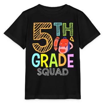 Équipe de 5 classes École de cinquième année - T-shirt bio MINI CREATOR Stanley/Stella Enfant - noir - Devant - Mikhail (115cm)