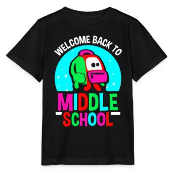 Welcome Back to Middle School Back to School - Stanley/Stella MINI CREATOR Kids’ T-Shirt - black - Front - Mikhail (115cm)