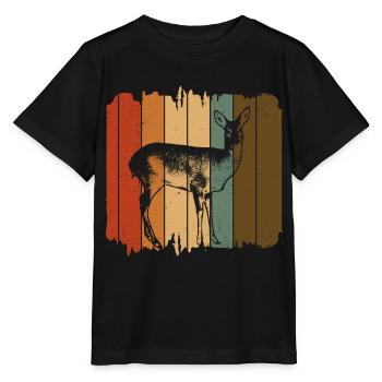 Chevreuil - T-shirt bio MINI CREATOR Stanley/Stella Enfant - noir - Devant - Mikhail (115cm)