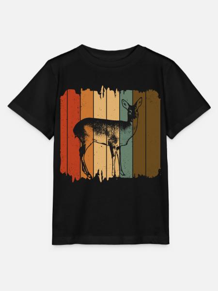Reh - Stanley/Stella Kinder T-Shirt MINI CREATOR - Schwarz