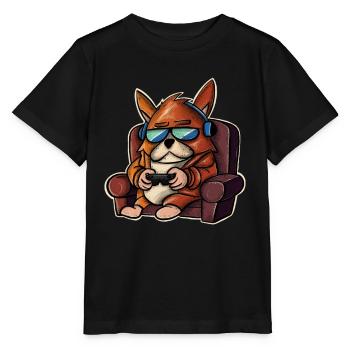 Jeu de chien Joueur Joueurs Joueurs - T-shirt bio MINI CREATOR Stanley/Stella Enfant - noir - Devant - Mikhail (115cm)