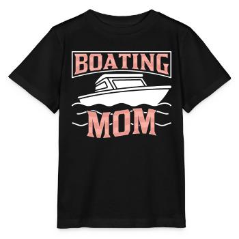 Boating Mother Yacht Ship Boating Boat - Stanley/Stella MINI CREATOR Kids’ T-Shirt - black - Front - Mikhail (115cm)