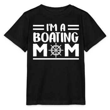 Je suis une maman nautique yacht - T-shirt bio MINI CREATOR Stanley/Stella Enfant - noir - Devant - Mikhail (115cm)