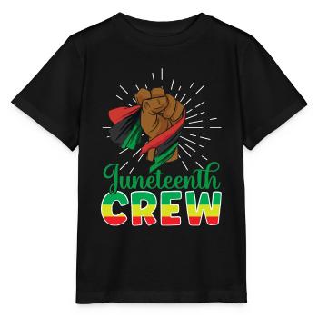 Juneteenth Team 1865 African American Black - Stanley/Stella Kinder T-Shirt MINI CREATOR  - Schwarz - Vorne - Mikhail (115cm)