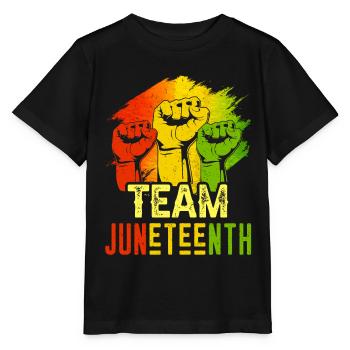 Équipe Juneteenth Black African American 1865 - T-shirt bio MINI CREATOR Stanley/Stella Enfant - noir - Devant - Mikhail (115cm)