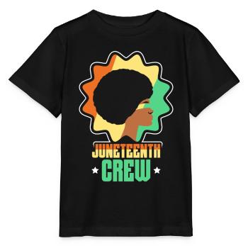 Juneteenth Team 1865 Black African American - T-shirt bio MINI CREATOR Stanley/Stella Enfant - noir - Devant - Mikhail (115cm)