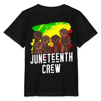 Juneteenth Team 1865 African American Black - Stanley/Stella Kinder T-Shirt MINI CREATOR  - Schwarz - Vorne - Mikhail (115cm)