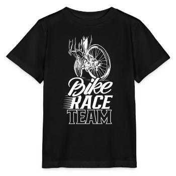 Radrennen Team Wettrennen Fahrrad Radrennfahrer - Stanley/Stella Kinder T-Shirt MINI CREATOR  - Schwarz - Vorne - Mikhail (115cm)