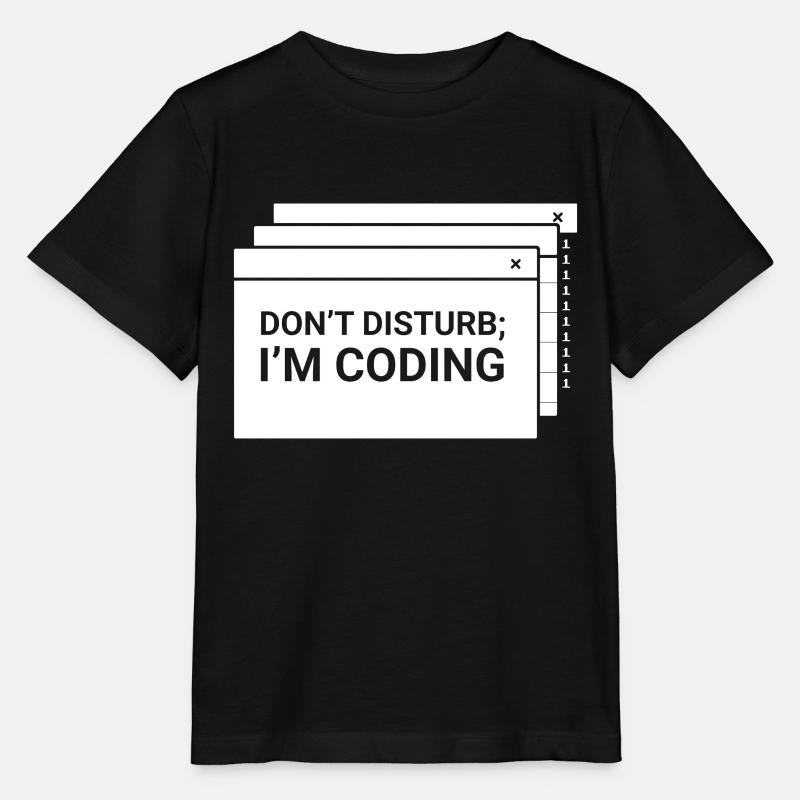 Stören Sie Nicht Ich Programmiere Coder Coding - Stanley/Stella Kinder T-Shirt MINI CREATOR - Schwarz