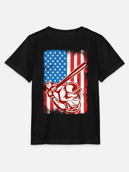 4. Juli Baseball - Stanley/Stella Kinder T-Shirt MINI CREATOR  - Schwarz