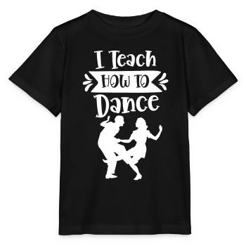 J’enseigne comment danser école de danse professeur de danse - T-shirt bio MINI CREATOR Stanley/Stella Enfant - noir - Devant - Mikhail (115cm)