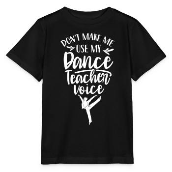 Mon professeur de danse Voix École de danse Professeur de danse - T-shirt bio MINI CREATOR Stanley/Stella Enfant - noir - Devant - Mikhail (115cm)