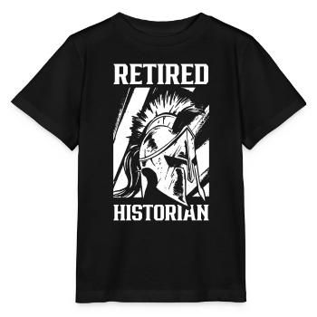 Historien à la retraite Histoire Histoire Profession - T-shirt bio MINI CREATOR Stanley/Stella Enfant - noir - Devant - Mikhail (115cm)