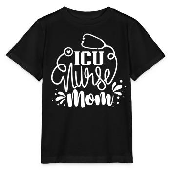 Intensive Care Nurse Mama Intensive Care - Stanley/Stella MINI CREATOR Kids’ T-Shirt - black - Front - Mikhail (115cm)