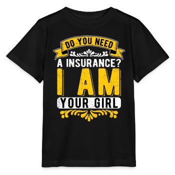 Agent d’assurance Commis d’assurance - T-shirt bio MINI CREATOR Stanley/Stella Enfant - noir - Devant - Mikhail (115cm)