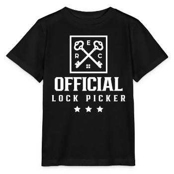Official Lock Picker Lock Picker Lock - Stanley/Stella MINI CREATOR Kids’ T-Shirt - black - Front - Mikhail (115cm)