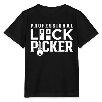 Professional Lock Picker Picker Crack - Stanley/Stella MINI CREATOR Kids’ T-Shirt - black - Front - Mikhail (115cm)