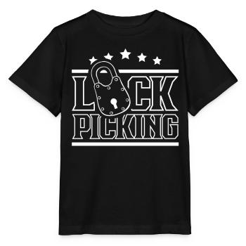 Lock Picking Cracker Lock Picking - Stanley/Stella MINI CREATOR Kids’ T-Shirt - black - Front - Mikhail (115cm)