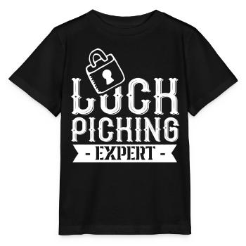 Lockpicking Experte Lock Picking Schloss Knacken - Stanley/Stella Kinder T-Shirt MINI CREATOR  - Schwarz - Vorne - Mikhail (115cm)