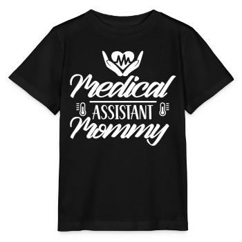 Assistante médicale Mami Profession médicale - T-shirt bio MINI CREATOR Stanley/Stella Enfant - noir - Devant - Mikhail (115cm)