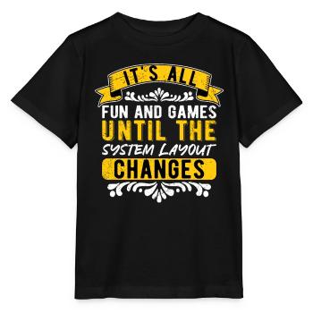 Versicherungskaufmann Versicherung - Stanley/Stella Kinder T-Shirt MINI CREATOR  - Schwarz - Vorne - Mikhail (115cm)