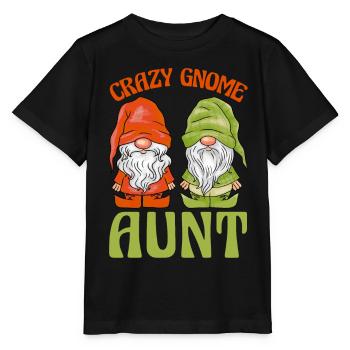 Gartenzwerg Tante Gartenzwerge Crazy Gnome Aunt - Stanley/Stella Kinder T-Shirt MINI CREATOR  - Schwarz - Vorne - Mikhail (115cm)