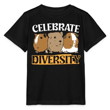 Celebrate Diversity - Stanley/Stella MINI CREATOR Kids’ T-Shirt - black - Front - Mikhail (115cm)