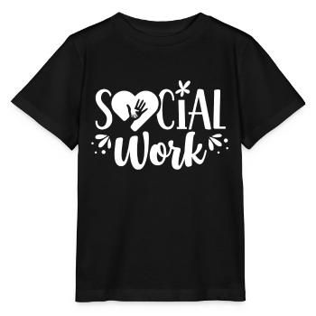 Profession de travailleur social Travailleur social Travail social - T-shirt bio MINI CREATOR Stanley/Stella Enfant - noir - Devant - Mikhail (115cm)