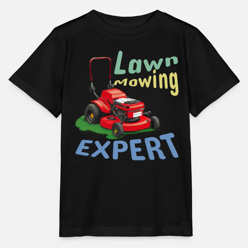 Expert en tonte de pelouse - T-shirt bio MINI CREATOR Stanley/Stella Enfant - noir