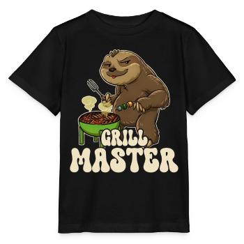 Sloth Grill King Grill Master Grill Tongs Grill Grill - Stanley/Stella MINI CREATOR Kids’ T-Shirt - black - Front - Mikhail (115cm)