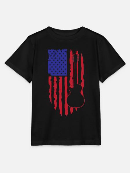Play Guitar Design - Stanley/Stella Kinder T-Shirt MINI CREATOR - Schwarz